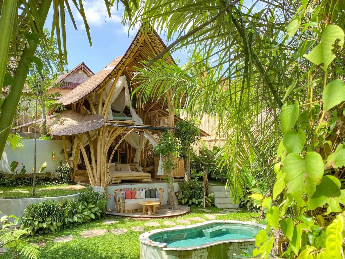 Wahem Eco Bamboo - Magical Bamboo House Ubud Baliヴィラ エクステリア 写真